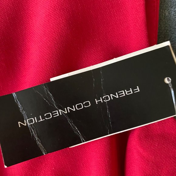 French Connection sz 4 Sleeveless Boat neck fit flare sheath mini dress - Picture 9 of 11